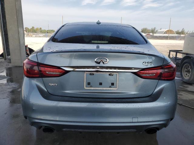 JN1EV7AR9JM443645 - 2018 INFINITI Q50 LUXE BLUE photo 6