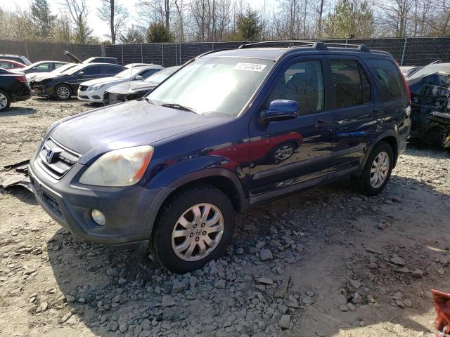 SHSRD78875U325115 - 2005 HONDA CR-V EX BLUE photo 1