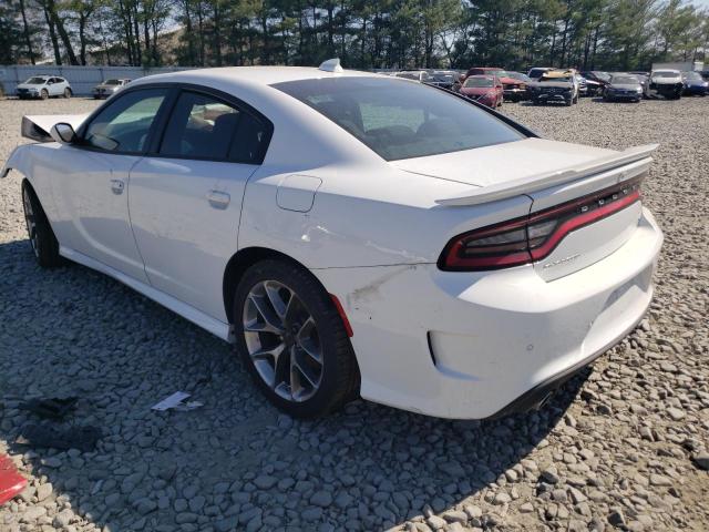 2C3CDXHG2NH169889 - 2022 DODGE CHARGER GT WHITE photo 2