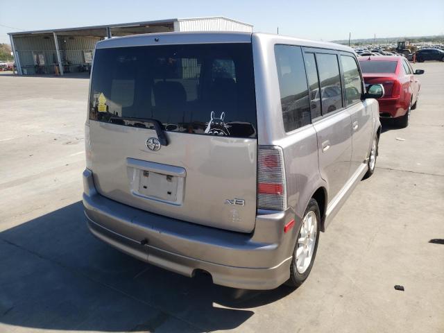 JTLKT324754023796 - 2005 TOYOTA SCION XB SILVER photo 4