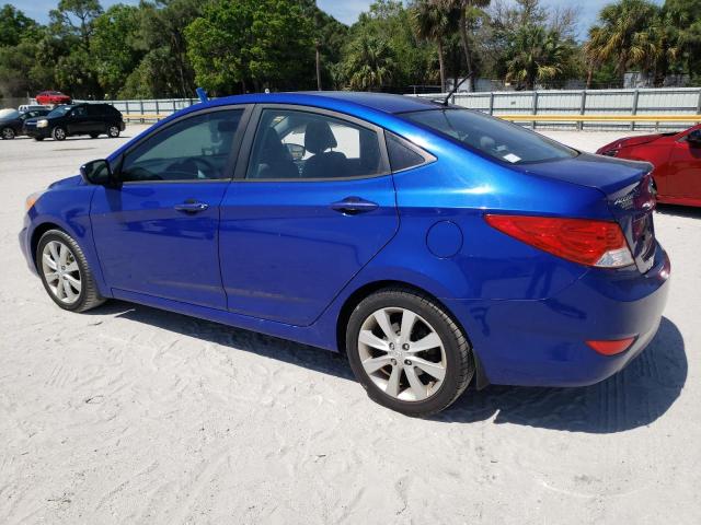 KMHCU4AE4EU764660 - 2014 HYUNDAI ACCENT GLS BLUE photo 2