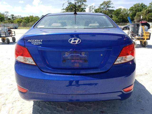 KMHCU4AE4EU764660 - 2014 HYUNDAI ACCENT GLS BLUE photo 6