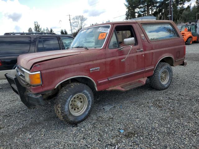 1FMEU15H2MLA66399 - 1991 FORD BRONCO U100 MAROON photo 1