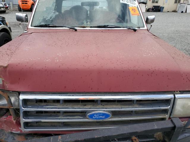 1FMEU15H2MLA66399 - 1991 FORD BRONCO U100 MAROON photo 11