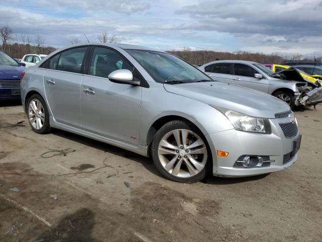 1G1PH5SC9C7313418 - 2012 CHEVROLET CRUZE LTZ SILVER photo 4