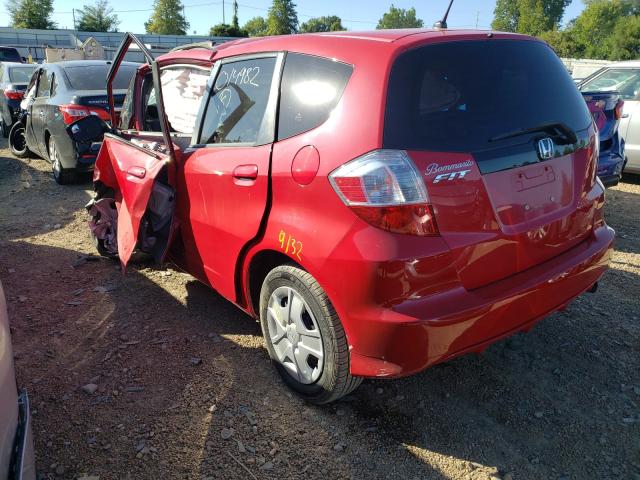 JHMGE8H30DC014982 - 2013 HONDA FIT RED photo 3