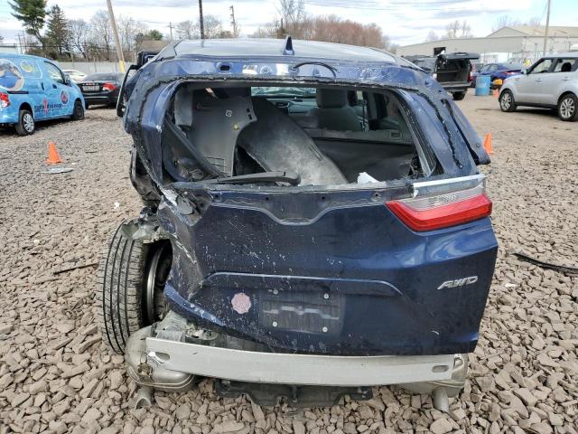 2HKRW2H50HH654125 - 2017 HONDA CR-V EX BLUE photo 6