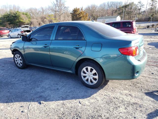 1NXBU40E89Z032731 - 2009 TOYOTA COROLLA BASE TEAL photo 2