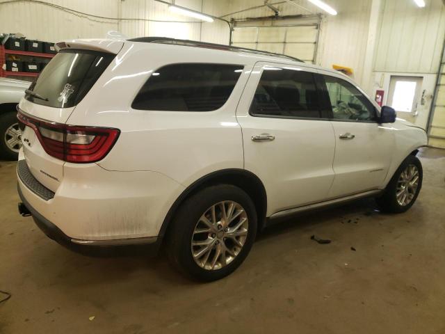 1C4RDJEGXEC323131 - 2014 DODGE DURANGO CITADEL WHITE photo 3