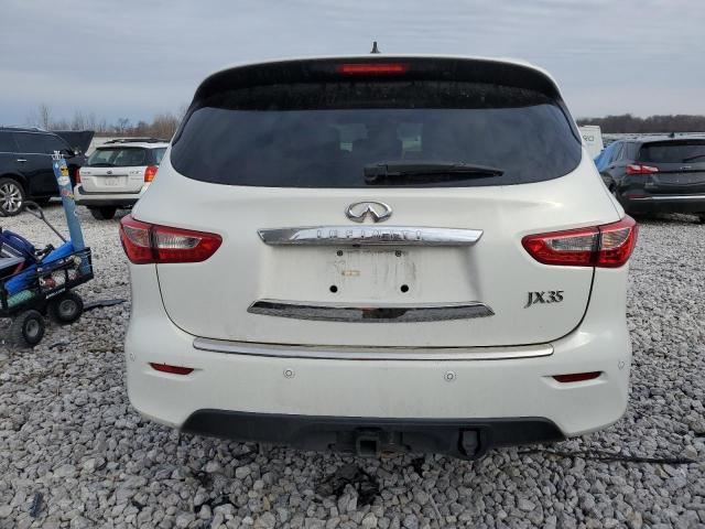 5N1AL0MN9DC313145 - 2013 INFINITI JX35 WHITE photo 6