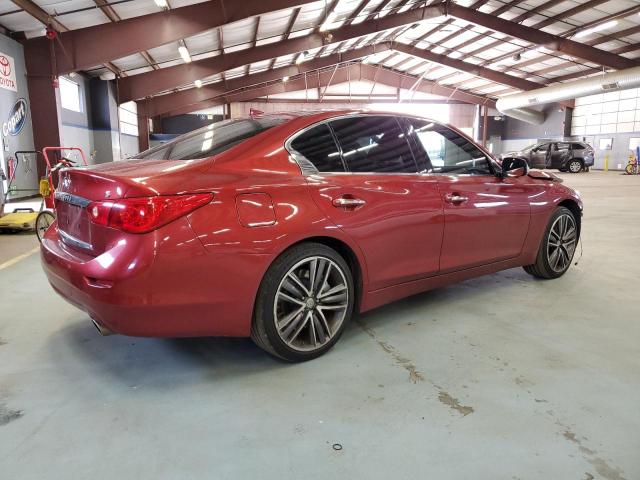 JN1BV7AR7EM681695 - 2014 INFINITI Q50 BASE RED photo 3