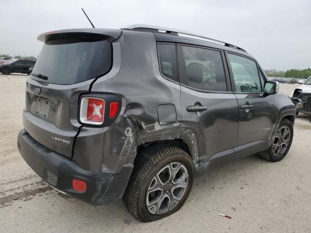 ZACCJADB8HPE71637 - 2017 JEEP RENEGADE LIMITED CHARCOAL photo 3