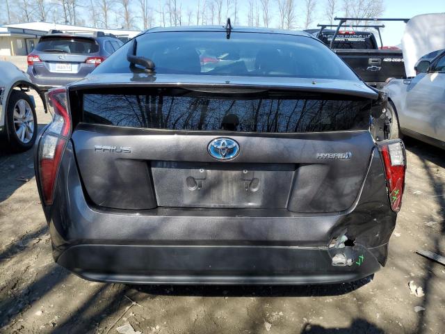 JTDKARFU0H3032462 - 2017 TOYOTA PRIUS CHARCOAL photo 6