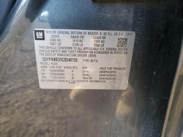 3GYFNBE35CS548139 - 2012 CADILLAC SRX PERFORMANCE COLLECTION Сұр фото 13