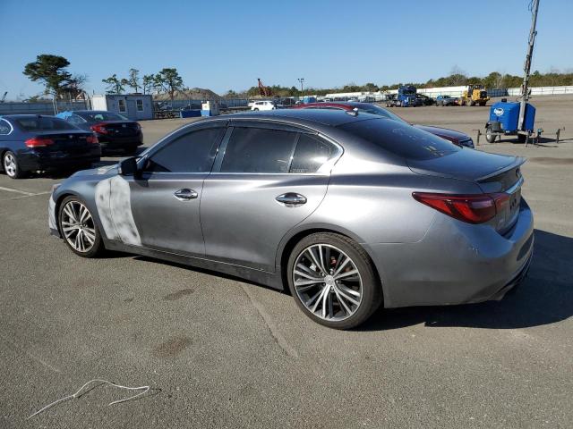 JN1EV7AR7KM556835 - 2019 INFINITI Q50 LUXE GRAY photo 2