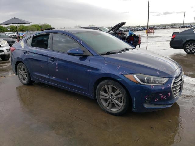 5NPD84LF4JH215824 - 2018 HYUNDAI ELANTRA SEL BLUE photo 4