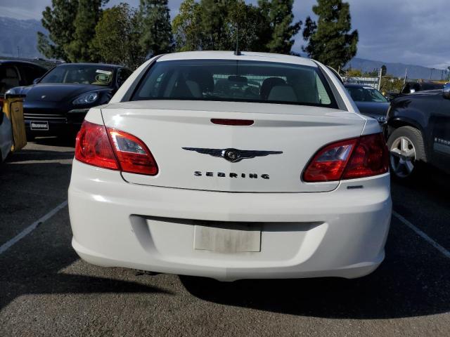 1C3CC4FBXAN212594 - 2010 CHRYSLER SEBRING TOURING WHITE photo 6