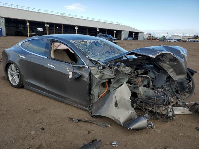 5YJSA1E28FF117308 - 2015 TESLA MODEL S 灰色 照片 4