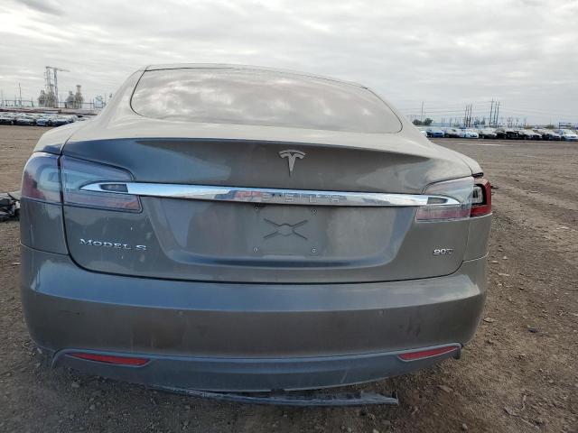 5YJSA1E28FF117308 - 2015 TESLA MODEL S 灰色 照片 6