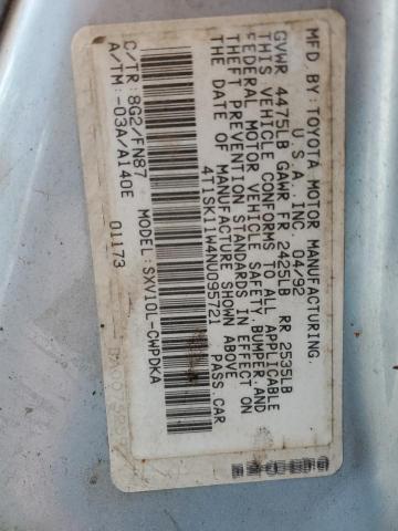 4T1SK11W4NU095721 - 1992 TOYOTA CAMRY DLX 蓝色 照片 13