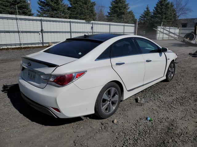 KMHEC4A41BA013600 - 2011 HYUNDAI SONATA HYBRID WHITE photo 3