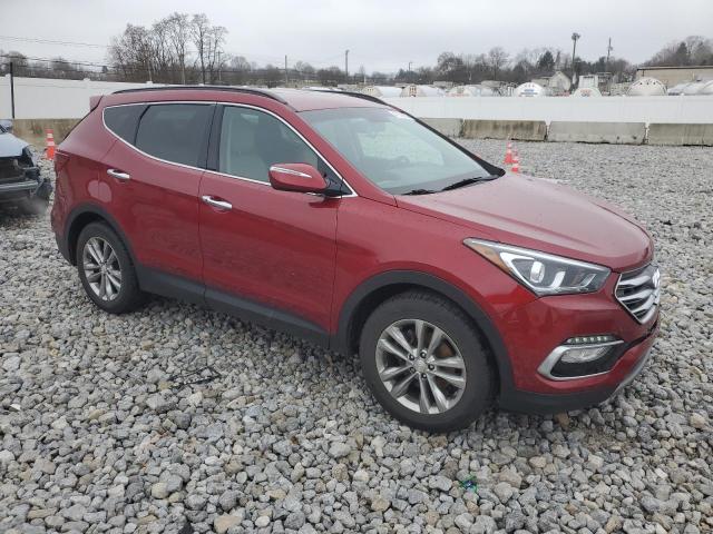 5XYZUDLA9JG557282 - 2018 HYUNDAI SANTA FE S MAROON photo 4