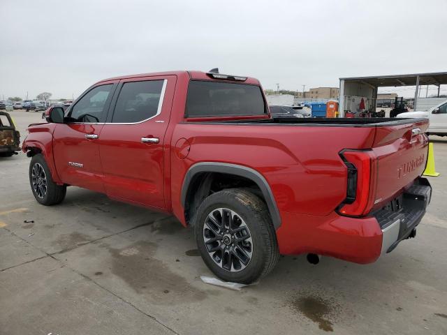 5TFJA5AB7NX003376 - 2022 TOYOTA TUNDRA CREWMAX LIMITED RED photo 2