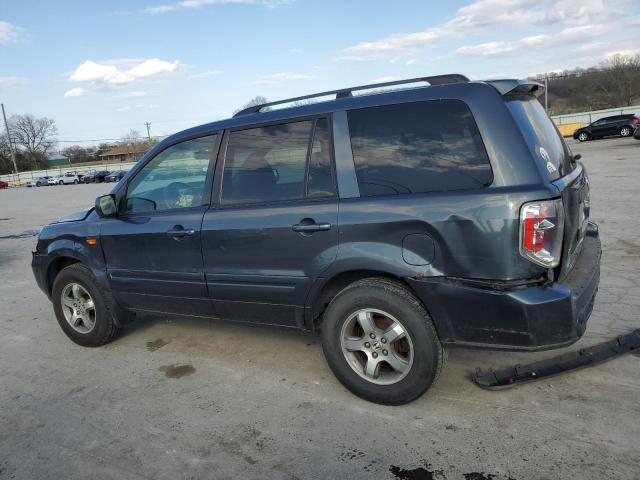 2HKYF18666H558012 - 2006 HONDA PILOT EX BLUE photo 2