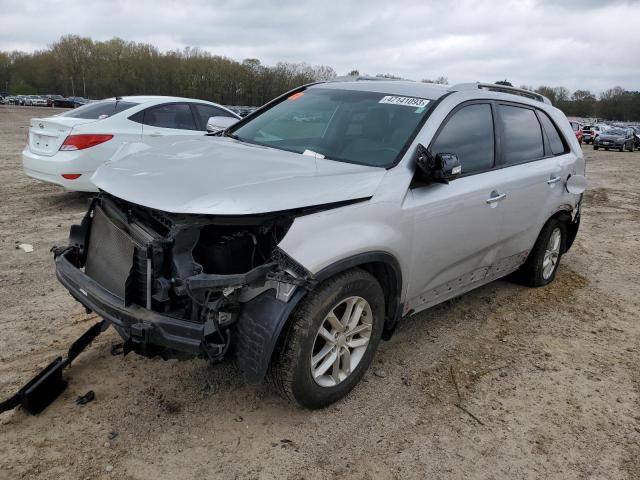 5XYKT3A69FG640778 - 2015 KIA SORENTO LX SILVER photo 1