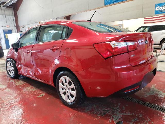 KNADM4A35D6244295 - 2013 KIA RIO LX RED photo 2