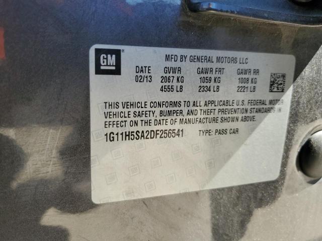 1G11H5SA2DF256541 - 2013 CHEVROLET MALIBU LTZ GRAY photo 12