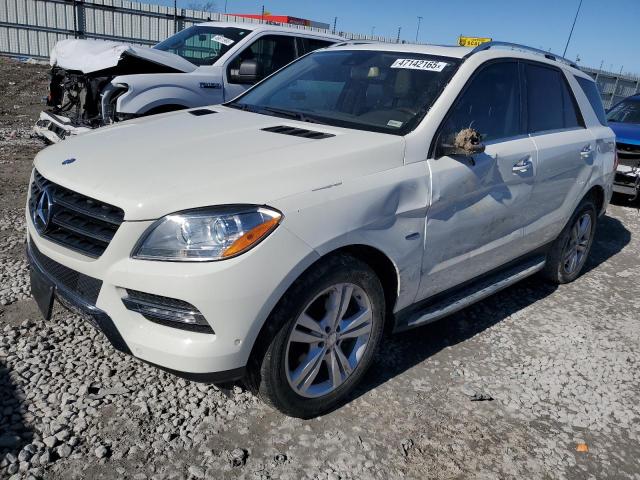 4JGDA5HB3CA058535 - 2012 MERCEDES-BENZ ML 350 4MATIC WHITE photo 1