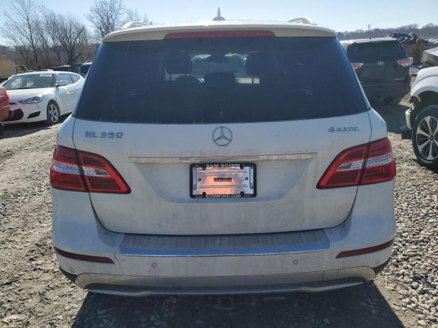 4JGDA5HB3CA058535 - 2012 MERCEDES-BENZ ML 350 4MATIC WHITE photo 6