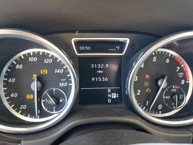 4JGDA5HB3CA058535 - 2012 MERCEDES-BENZ ML 350 4MATIC WHITE photo 9