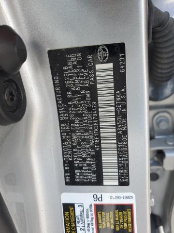 4T1BF1FK3HU794479 - 2017 TOYOTA CAMRY LE SILVER photo 12