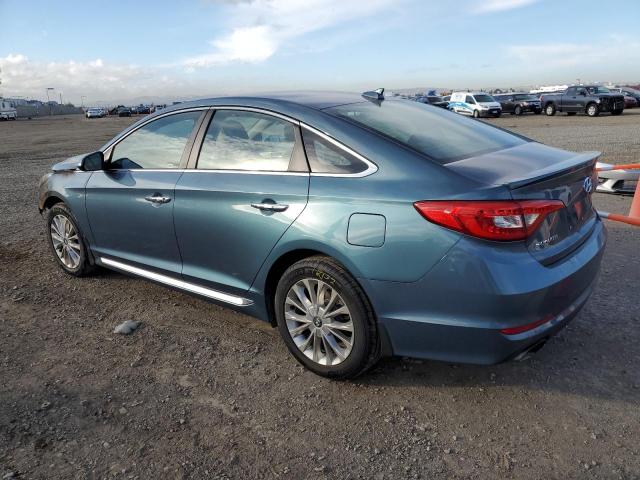 5NPE34AFXFH246654 - 2015 HYUNDAI SONATA SPORT GREEN photo 2