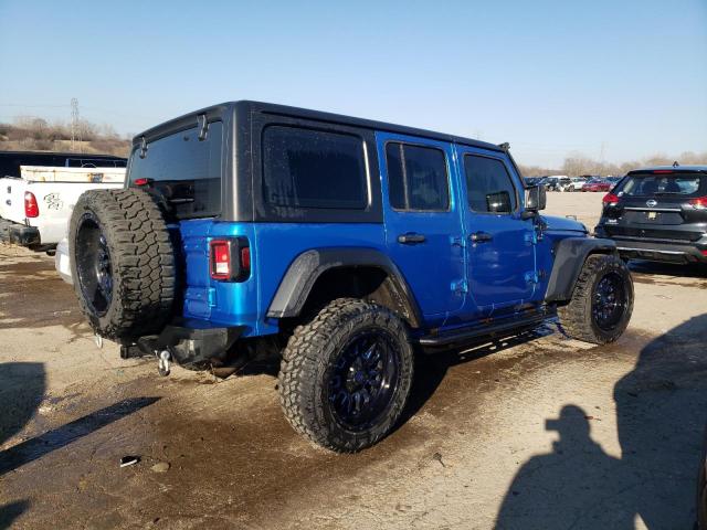 1C4HJXDN0NW174850 - 2022 JEEP WRANGLER U SPORT BLUE photo 3