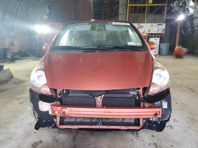 JHMGD37678S006424 - 2008 HONDA FIT SPORT ORANGE photo 5