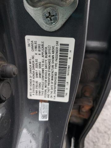 2HGFB2F96DH551803 - 2013 HONDA CIVIC EXL ნაცრისფერი ფოტო 12