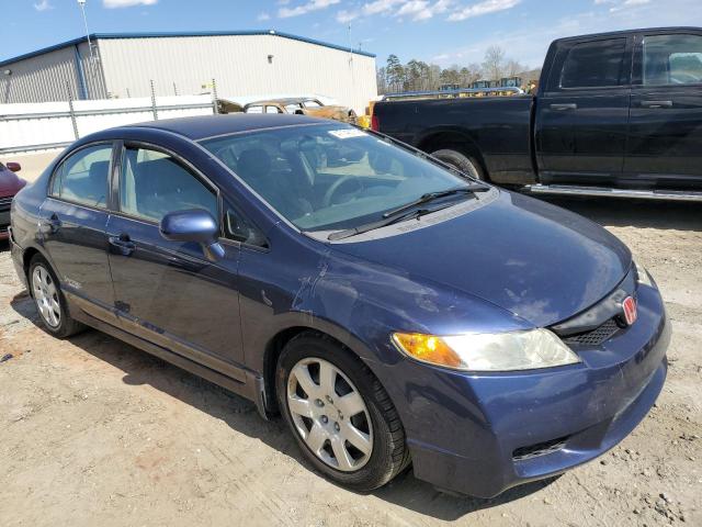 2HGFA16579H543016 - 2009 HONDA CIVIC LX BLUE photo 4