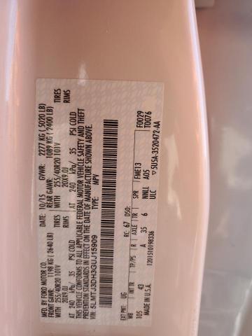 5LMTJ3DH3GUJ15909 - 2016 LINCOLN MKC RESERVE WHITE photo 13