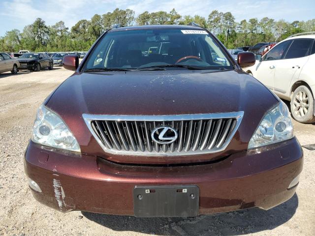 JTJGK31UX80011589 - 2008 LEXUS RX 350 BURGUNDY photo 5