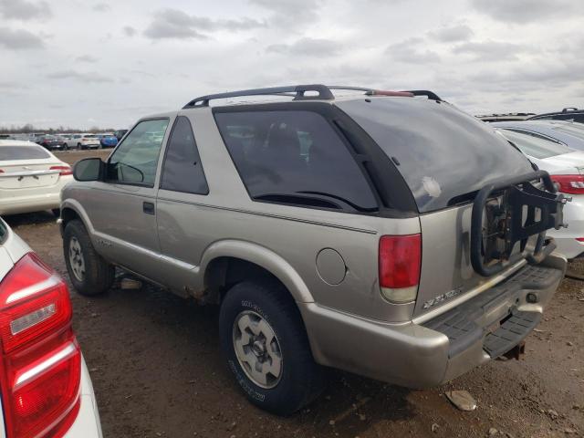 1GNCT18X54K115478 - 2004 CHEVROLET BLAZER BEIGE photo 2