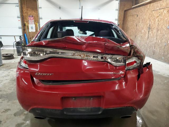 1C3CDFBB9GD504587 - 2016 DODGE DART SXT RED photo 6