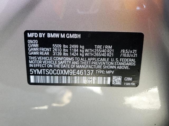 5YMTS0C0XM9E46137 - 2021 BMW X3 M COMPETITION Grau Foto 13