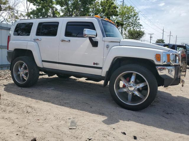 5GTDN13E878230115 - 2007 HUMMER H3 WHITE photo 4