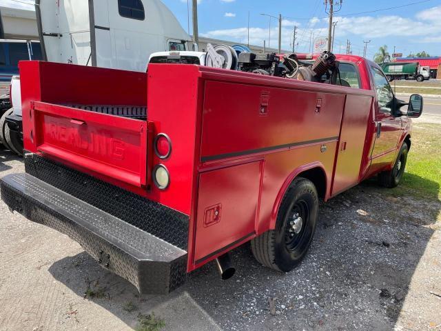 1FDSF34L73EB96907 - 2003 FORD F350 SRW SUPER DUTY RED photo 4