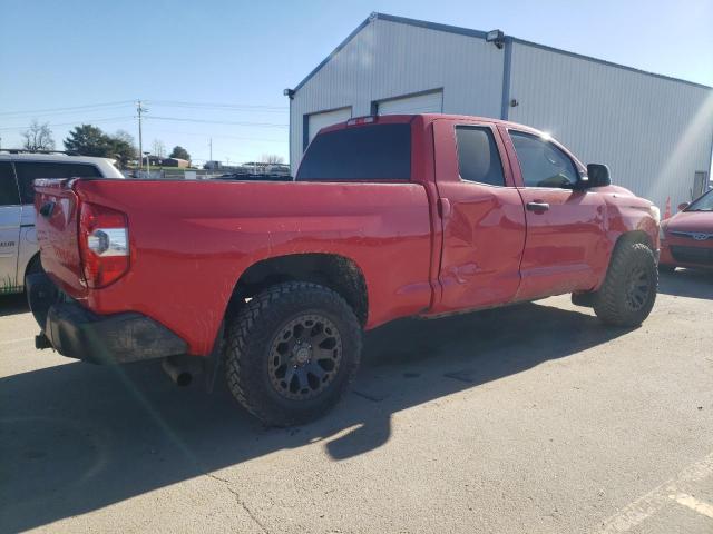 5TFUM5F1XEX056125 - 2014 TOYOTA TUNDRA DOUBLE CAB SR/SR5 RED photo 3