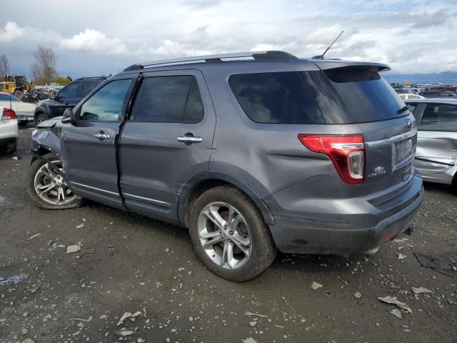 1FM5K7F85DGC86927 - 2013 FORD EXPLORER LIMITED GRAY photo 2