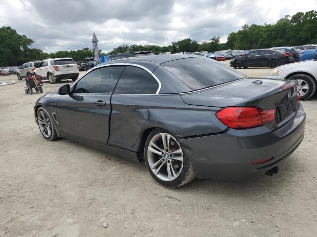 WBA3V7C5XEJ873073 - 2014 BMW 428 I SULEV GRAY photo 2
